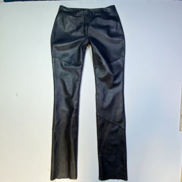 Wilson Pants - Vintage Wilson's Black Genuine Leather Pants Mid Rise Boot Cut Women's 8